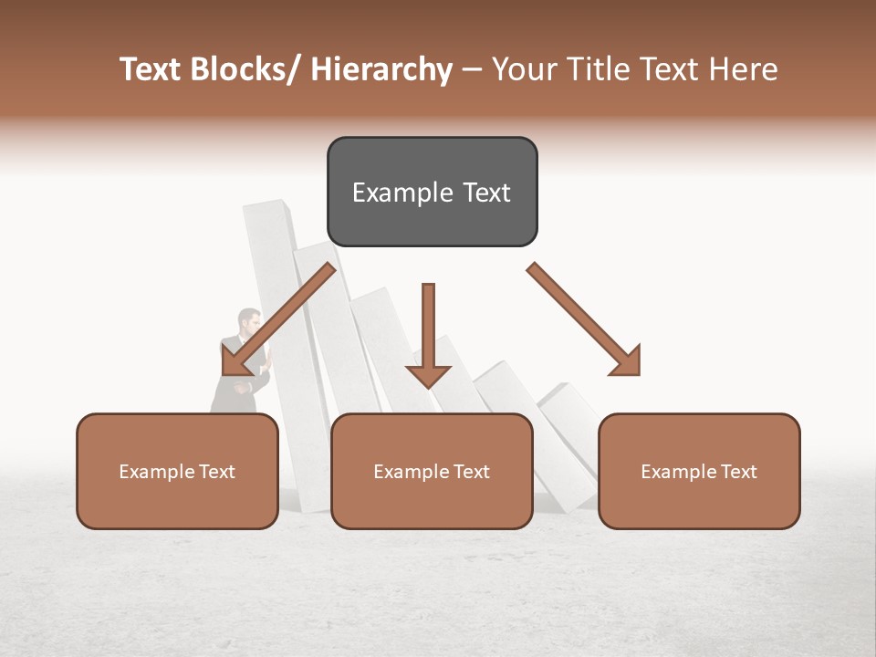 Men Columns White PowerPoint Template