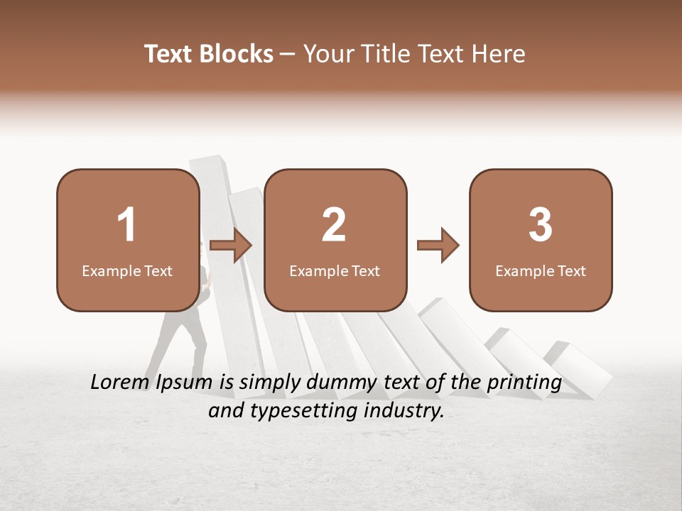 Men Columns White PowerPoint Template
