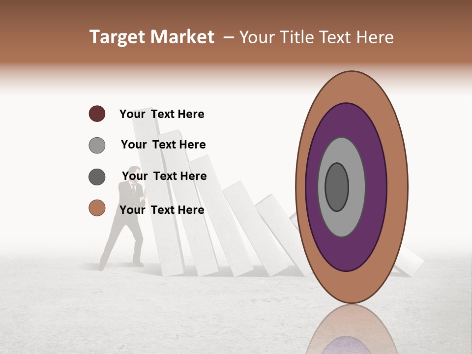 Men Columns White PowerPoint Template