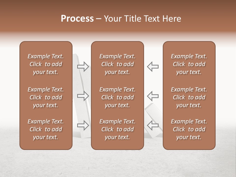 Men Columns White PowerPoint Template