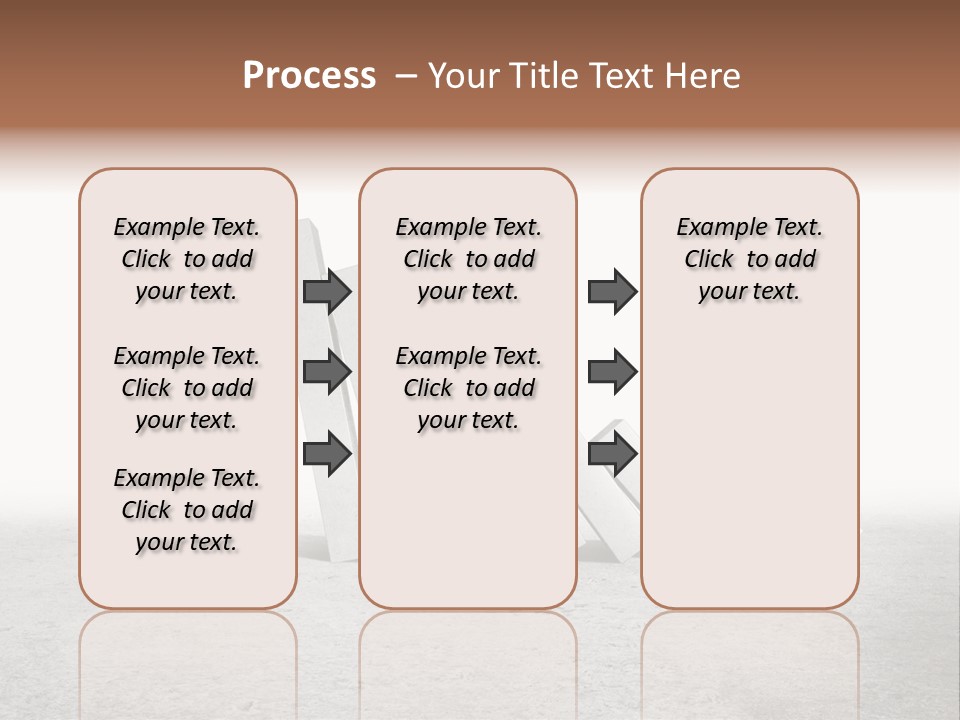 Men Columns White PowerPoint Template