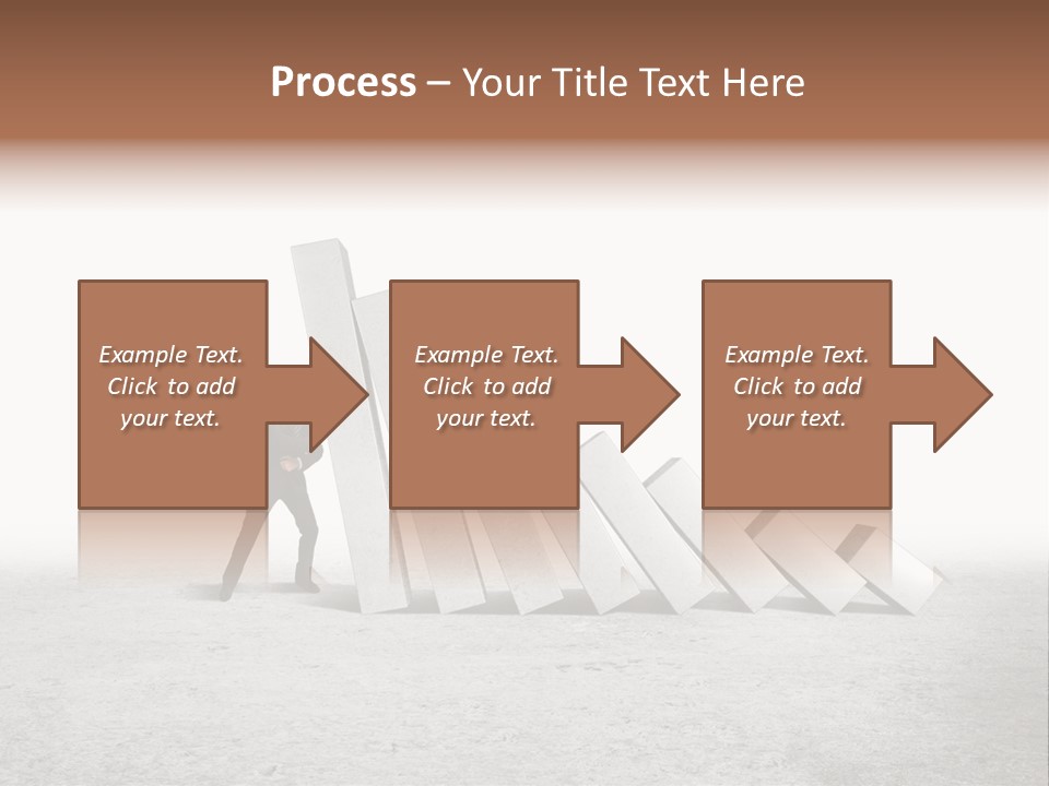 Men Columns White PowerPoint Template