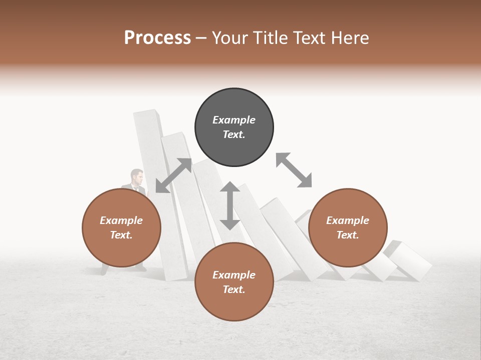Men Columns White PowerPoint Template