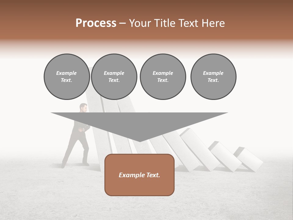 Men Columns White PowerPoint Template