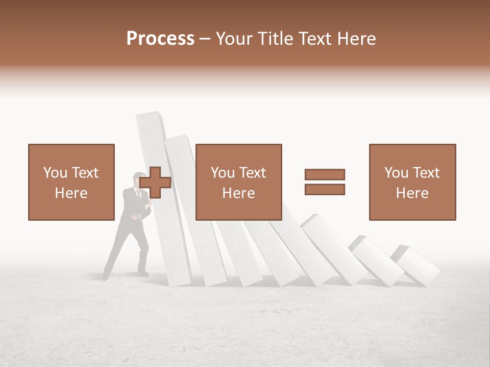 Men Columns White PowerPoint Template