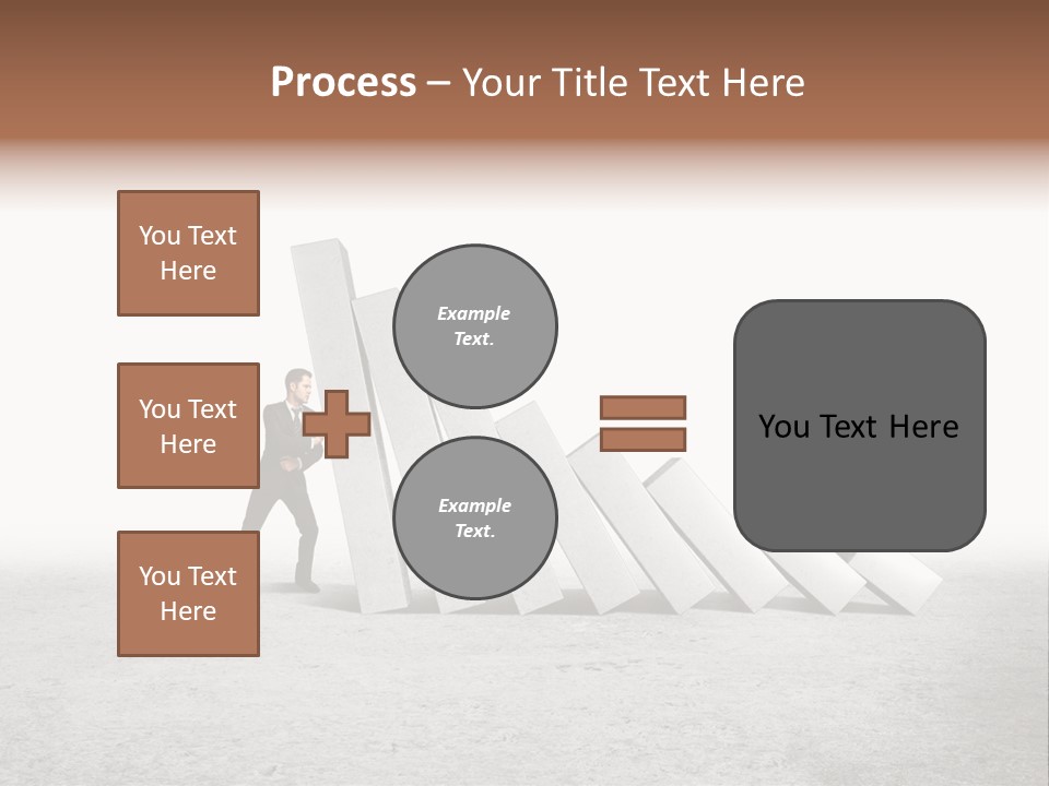 Men Columns White PowerPoint Template