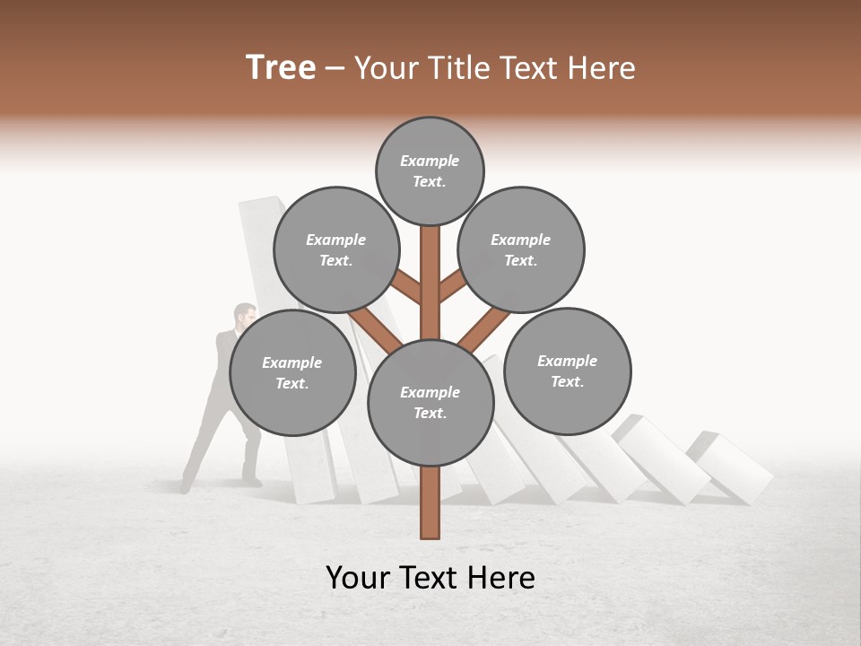 Men Columns White PowerPoint Template