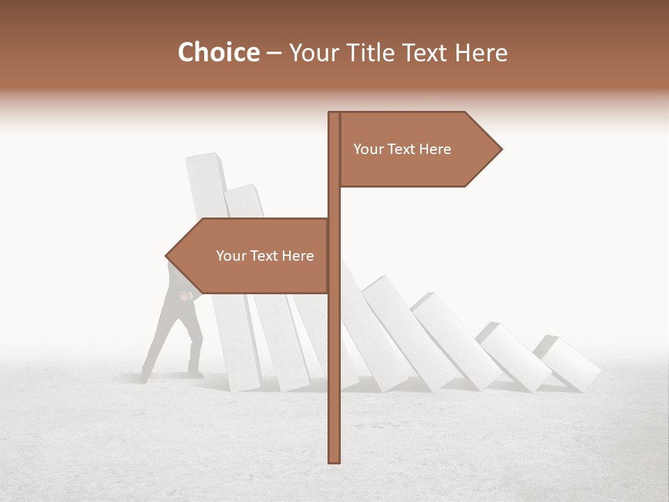 Men Columns White PowerPoint Template