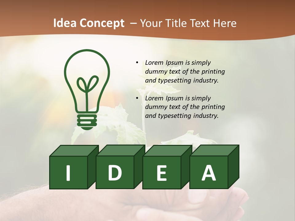 Plant Old Sprout PowerPoint Template