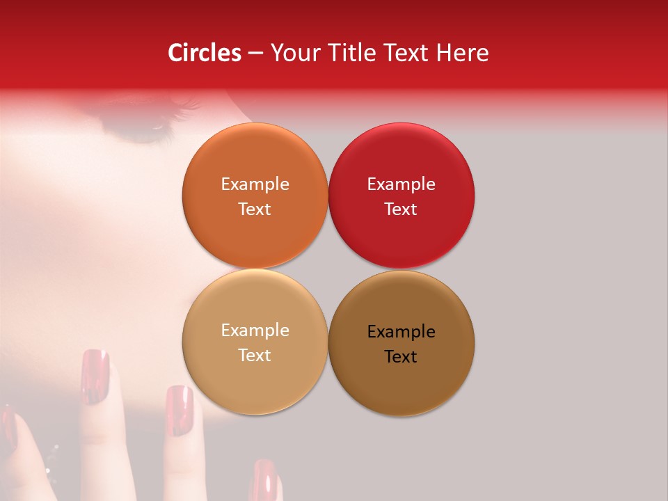 Portrait Brunette Beautiful PowerPoint Template