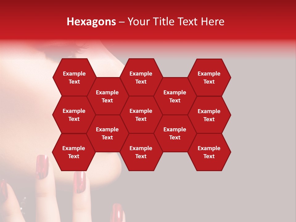 Portrait Brunette Beautiful PowerPoint Template