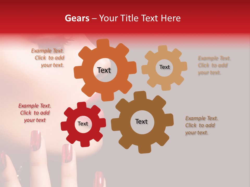 Portrait Brunette Beautiful PowerPoint Template