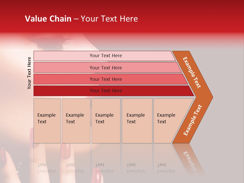 Portrait Brunette Beautiful PowerPoint Template