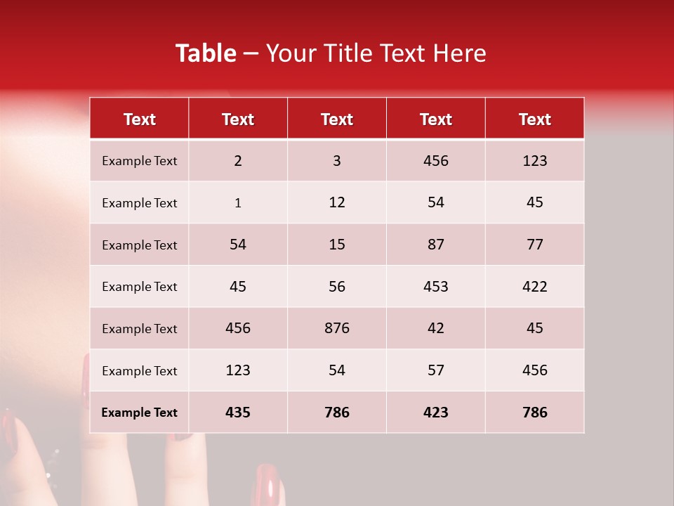 Portrait Brunette Beautiful PowerPoint Template