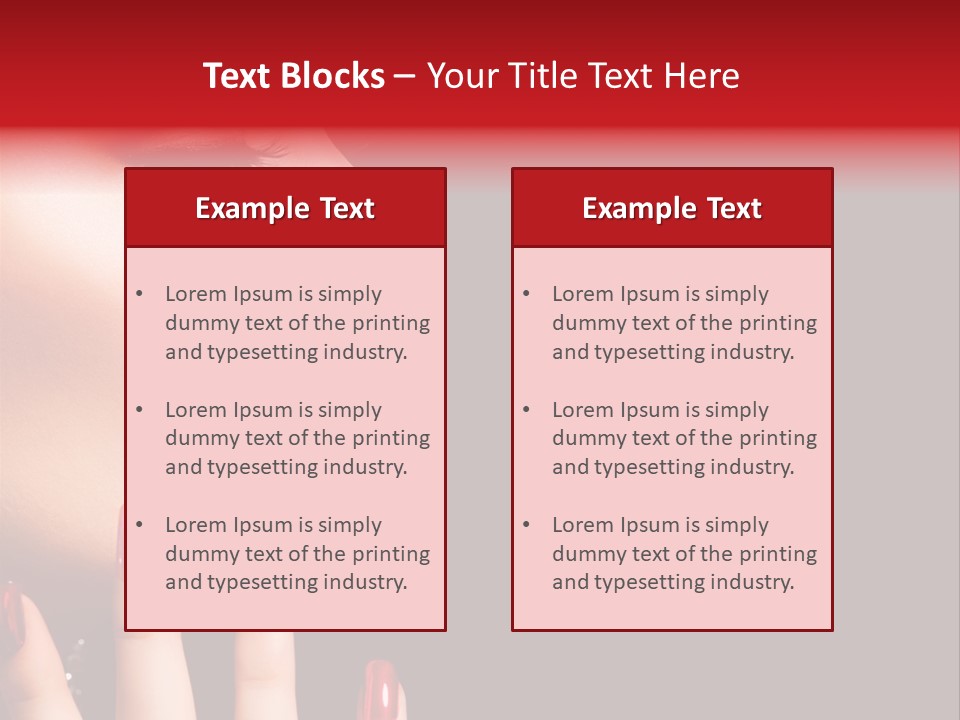 Portrait Brunette Beautiful PowerPoint Template