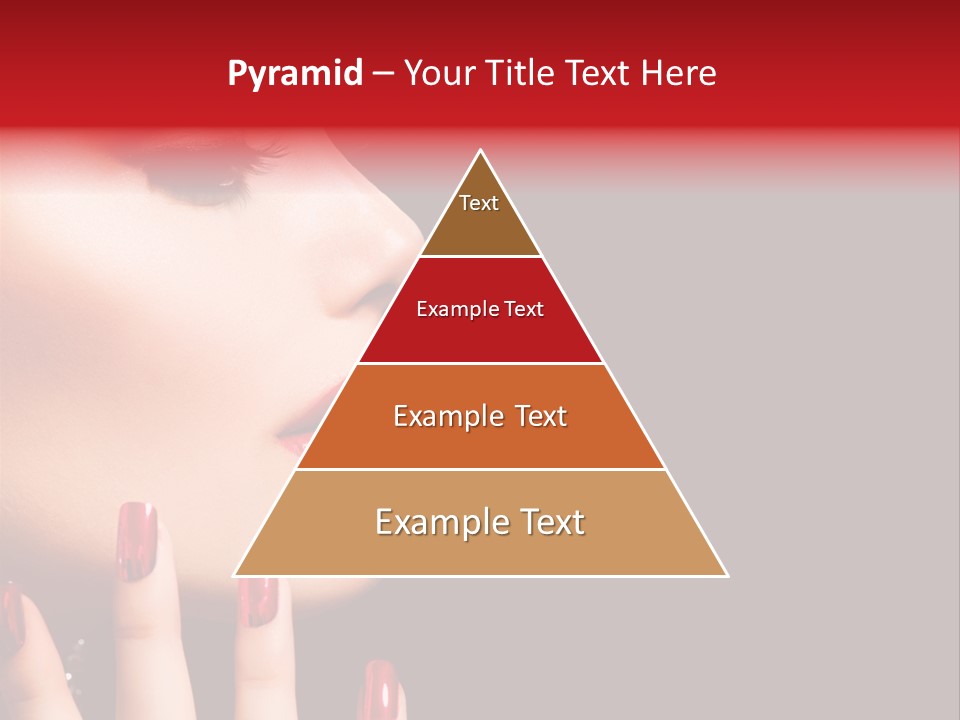 Portrait Brunette Beautiful PowerPoint Template