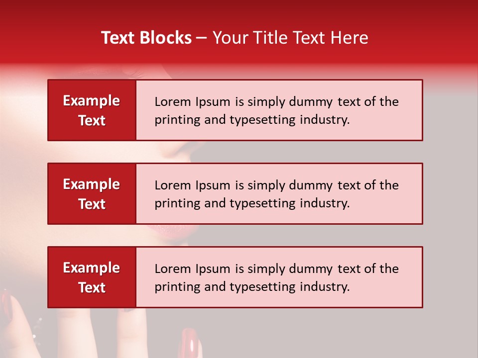 Portrait Brunette Beautiful PowerPoint Template