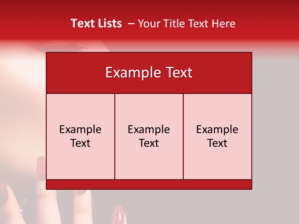 Portrait Brunette Beautiful PowerPoint Template