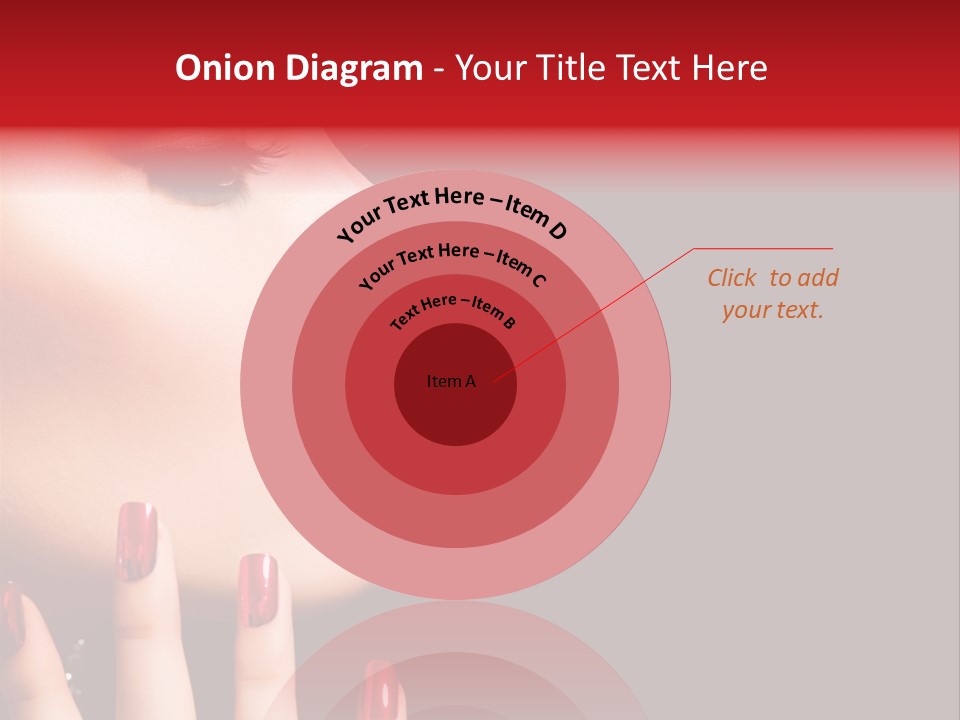 Portrait Brunette Beautiful PowerPoint Template