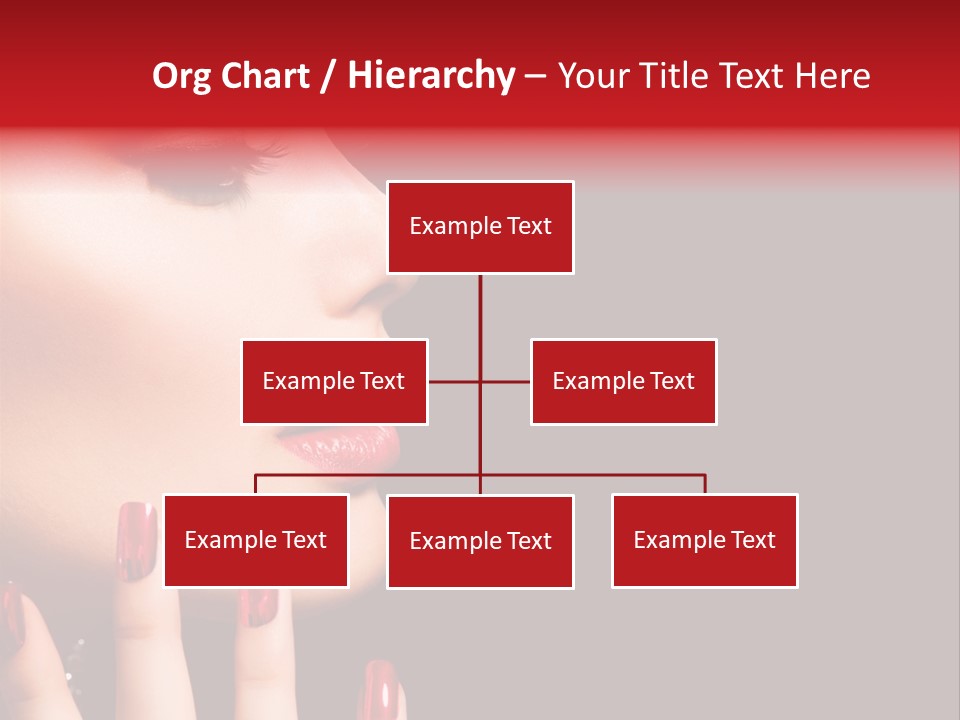 Portrait Brunette Beautiful PowerPoint Template