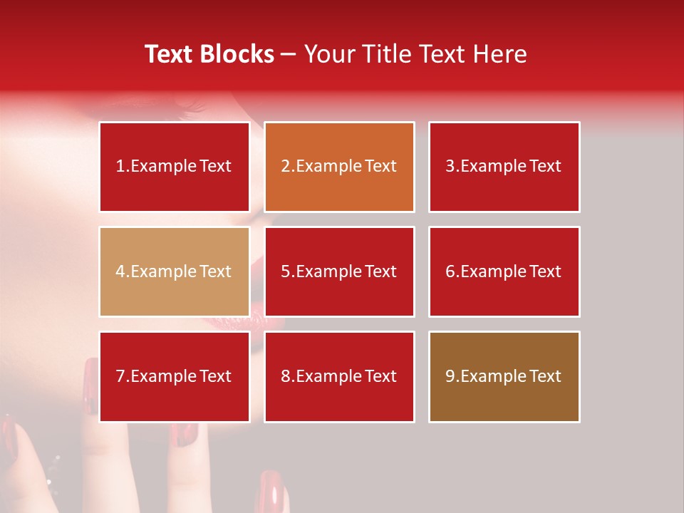 Portrait Brunette Beautiful PowerPoint Template