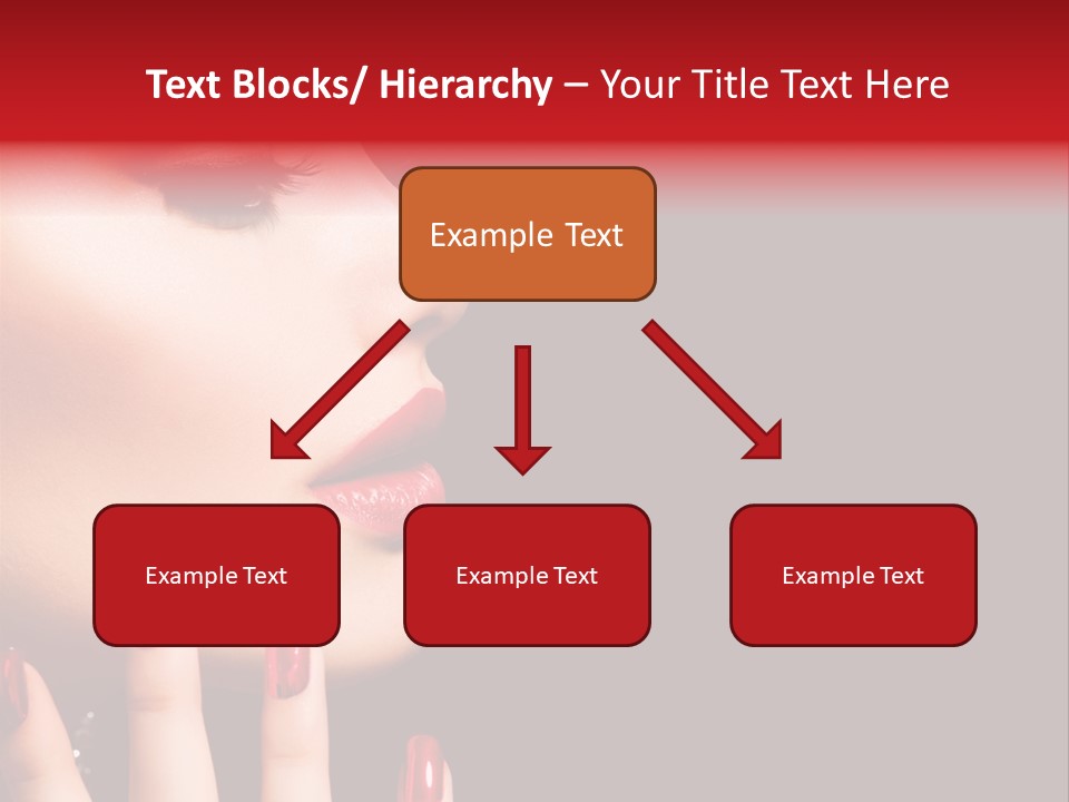 Portrait Brunette Beautiful PowerPoint Template