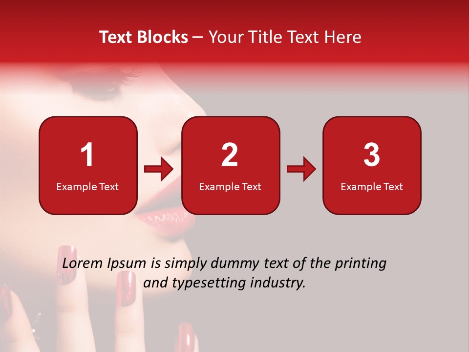 Portrait Brunette Beautiful PowerPoint Template