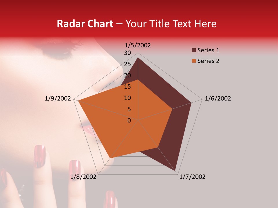 Portrait Brunette Beautiful PowerPoint Template