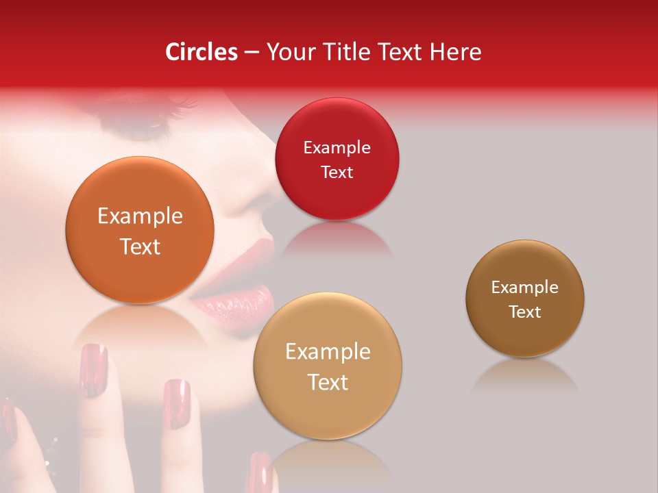 Portrait Brunette Beautiful PowerPoint Template