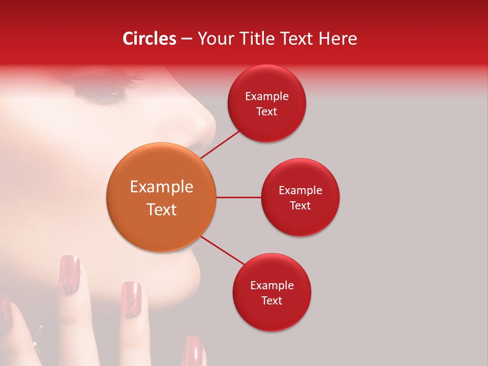 Portrait Brunette Beautiful PowerPoint Template