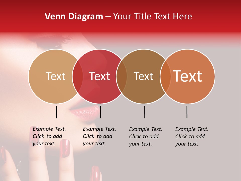 Portrait Brunette Beautiful PowerPoint Template