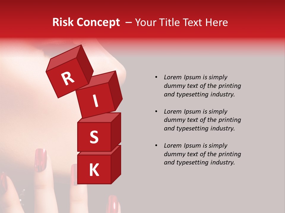 Portrait Brunette Beautiful PowerPoint Template