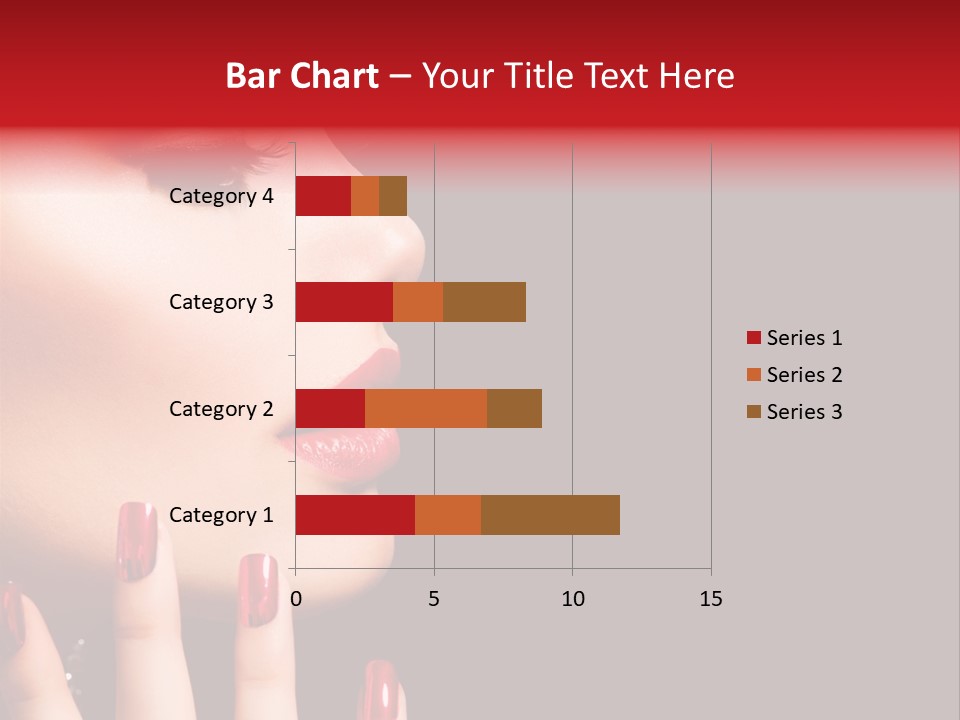 Portrait Brunette Beautiful PowerPoint Template