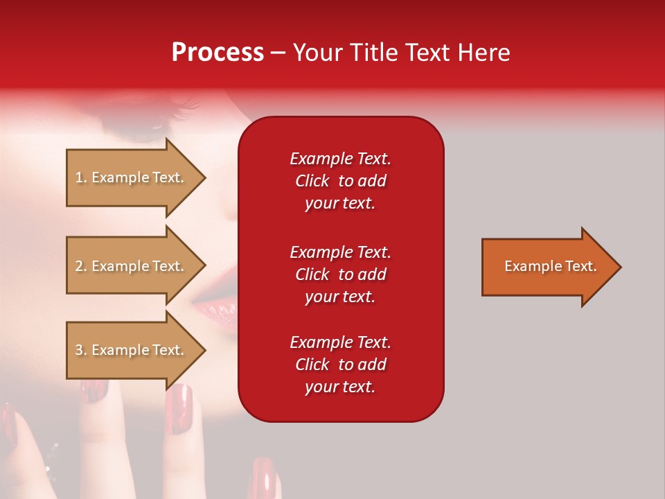 Portrait Brunette Beautiful PowerPoint Template