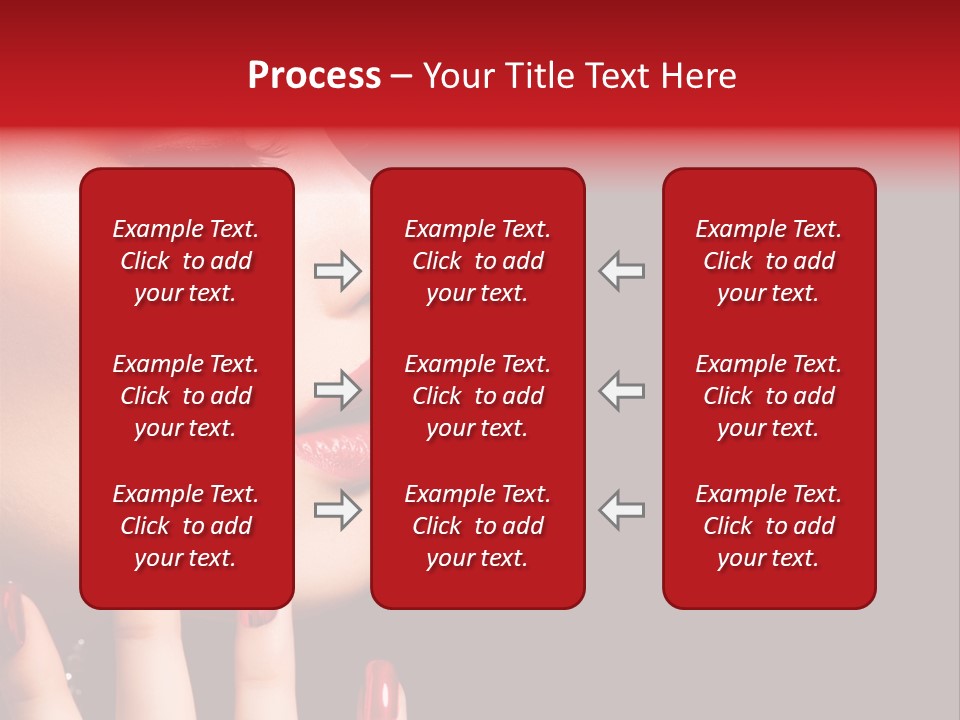 Portrait Brunette Beautiful PowerPoint Template