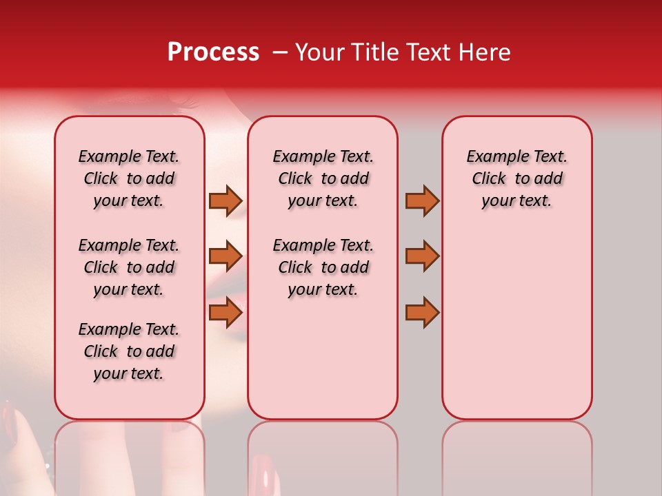 Portrait Brunette Beautiful PowerPoint Template