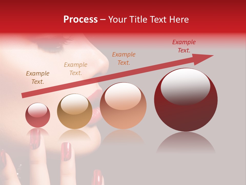 Portrait Brunette Beautiful PowerPoint Template