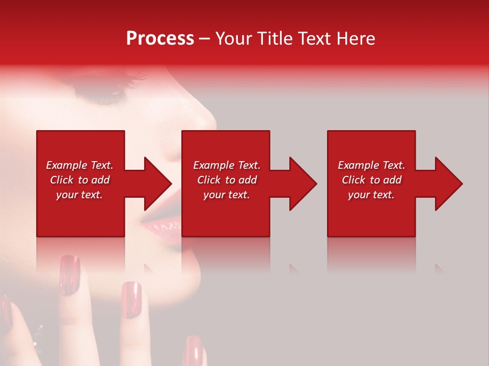 Portrait Brunette Beautiful PowerPoint Template