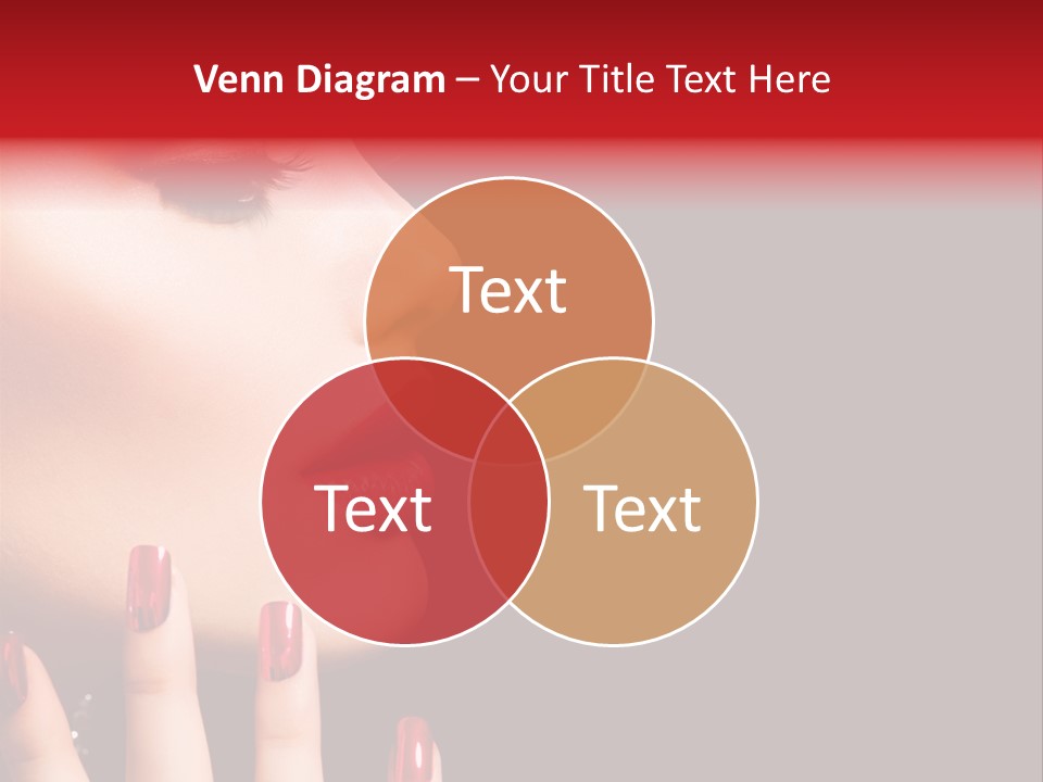 Portrait Brunette Beautiful PowerPoint Template