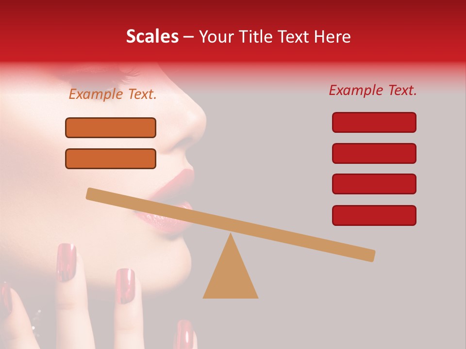 Portrait Brunette Beautiful PowerPoint Template