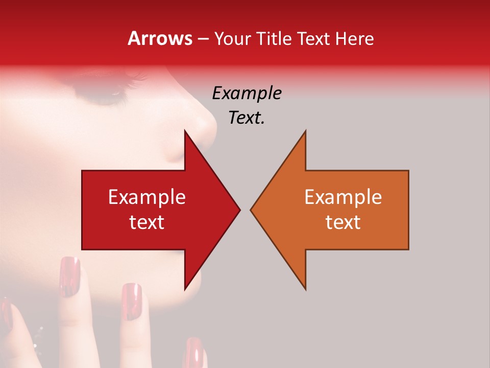 Portrait Brunette Beautiful PowerPoint Template