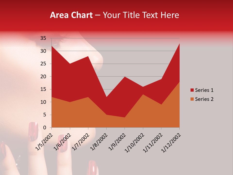 Portrait Brunette Beautiful PowerPoint Template