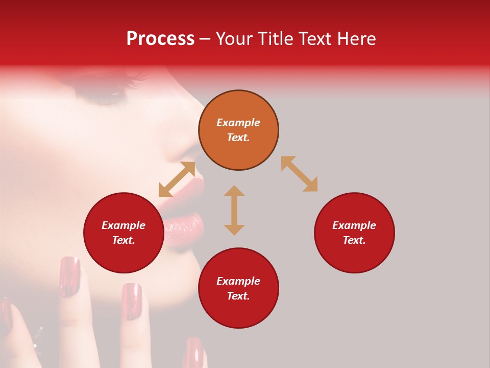 Portrait Brunette Beautiful PowerPoint Template