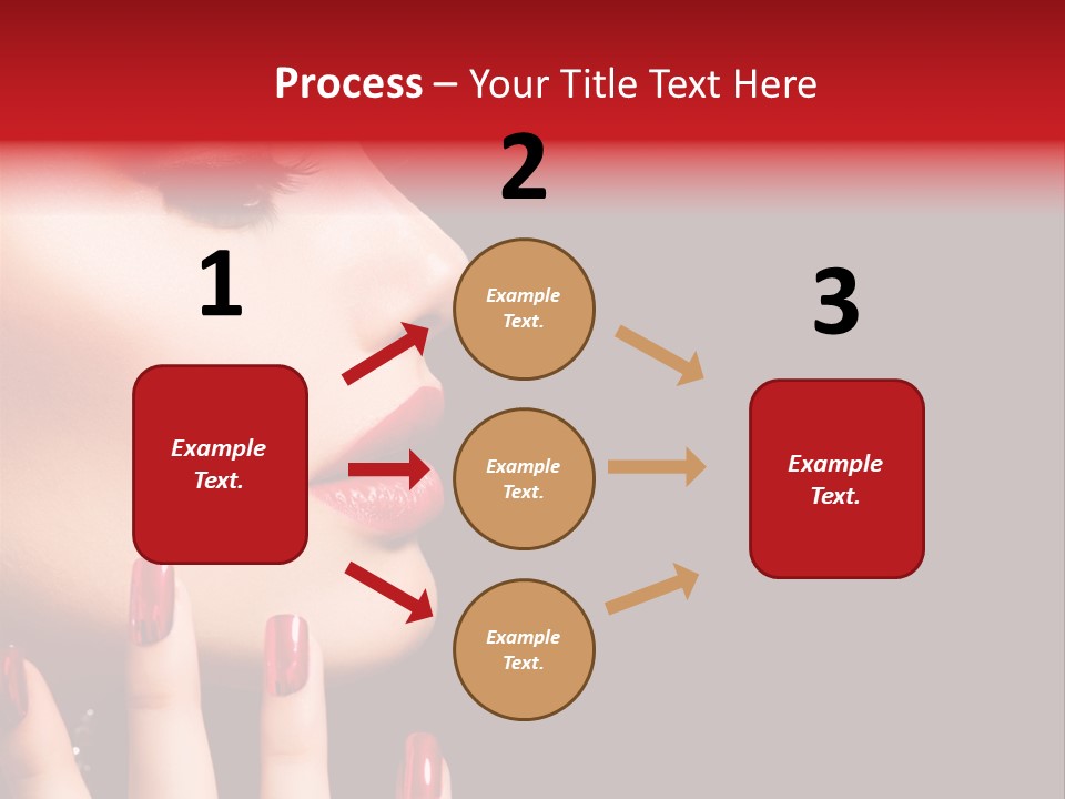 Portrait Brunette Beautiful PowerPoint Template