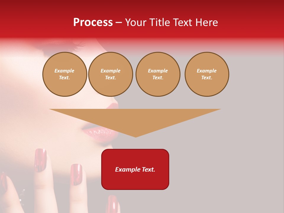 Portrait Brunette Beautiful PowerPoint Template