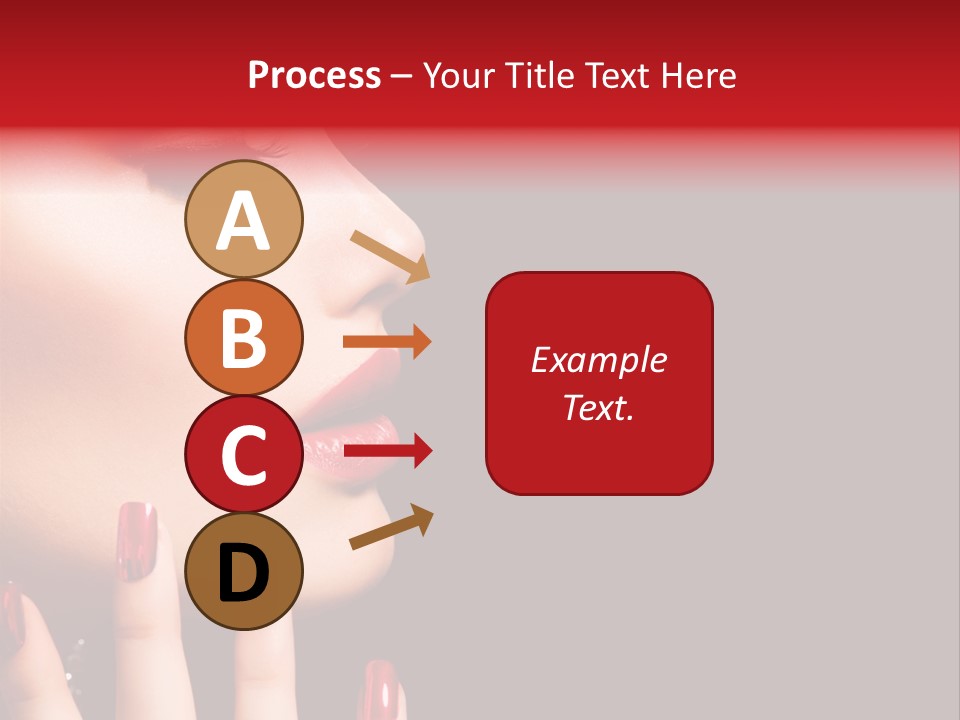 Portrait Brunette Beautiful PowerPoint Template