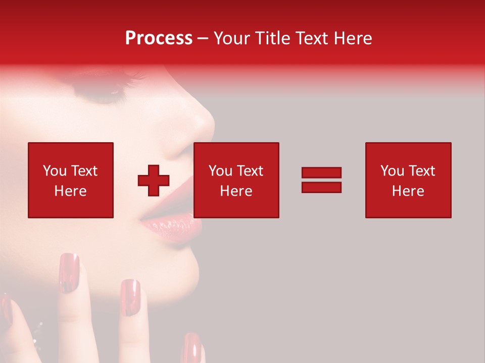 Portrait Brunette Beautiful PowerPoint Template