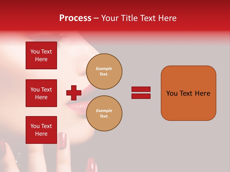 Portrait Brunette Beautiful PowerPoint Template