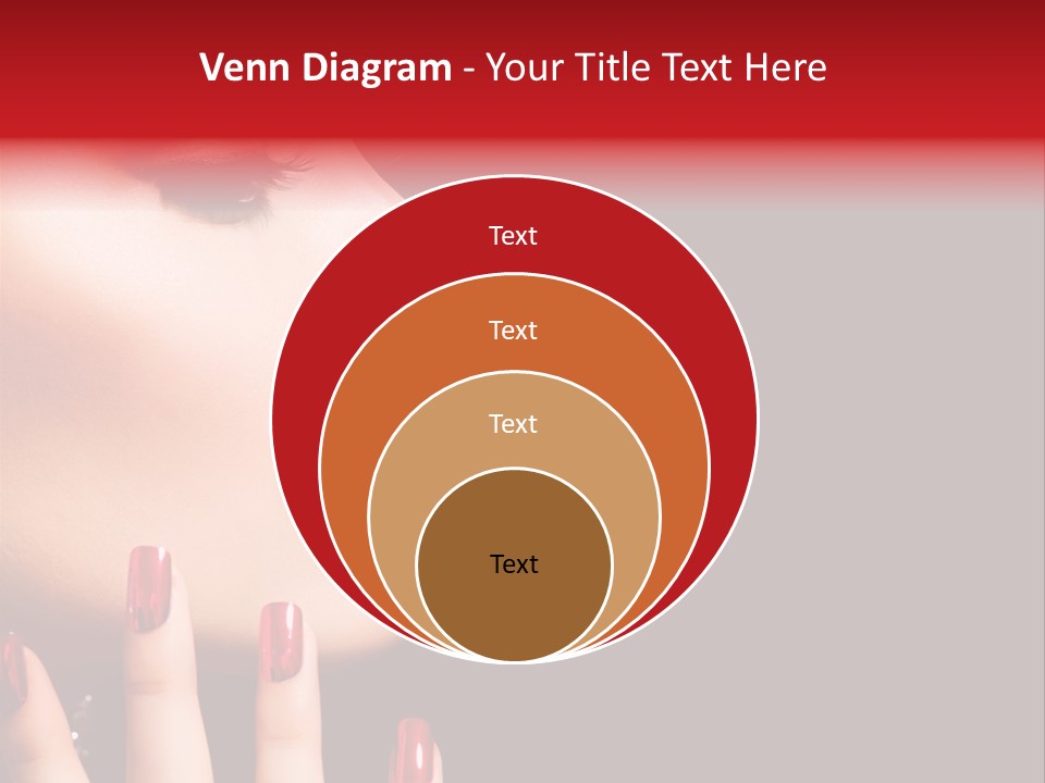 Portrait Brunette Beautiful PowerPoint Template