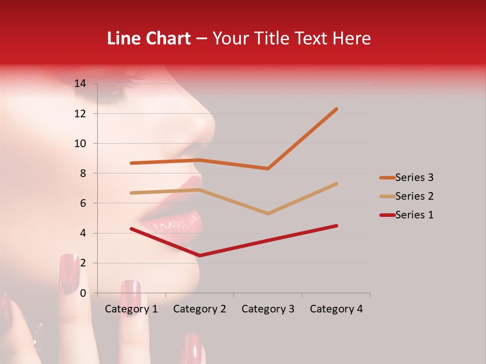 Portrait Brunette Beautiful PowerPoint Template